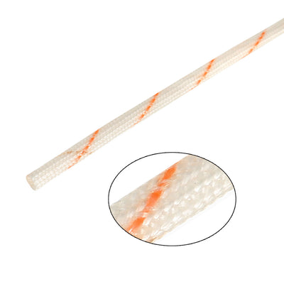 Harfington Uxcell Fiberglass Sleeve 2mm I.D. PVC Insulation Tubing 1500V Tube Adjustable Sleeving Pipe 125 Degree Centigrade Cable Wrap Wire 900mm 2.95ft 5Pcs