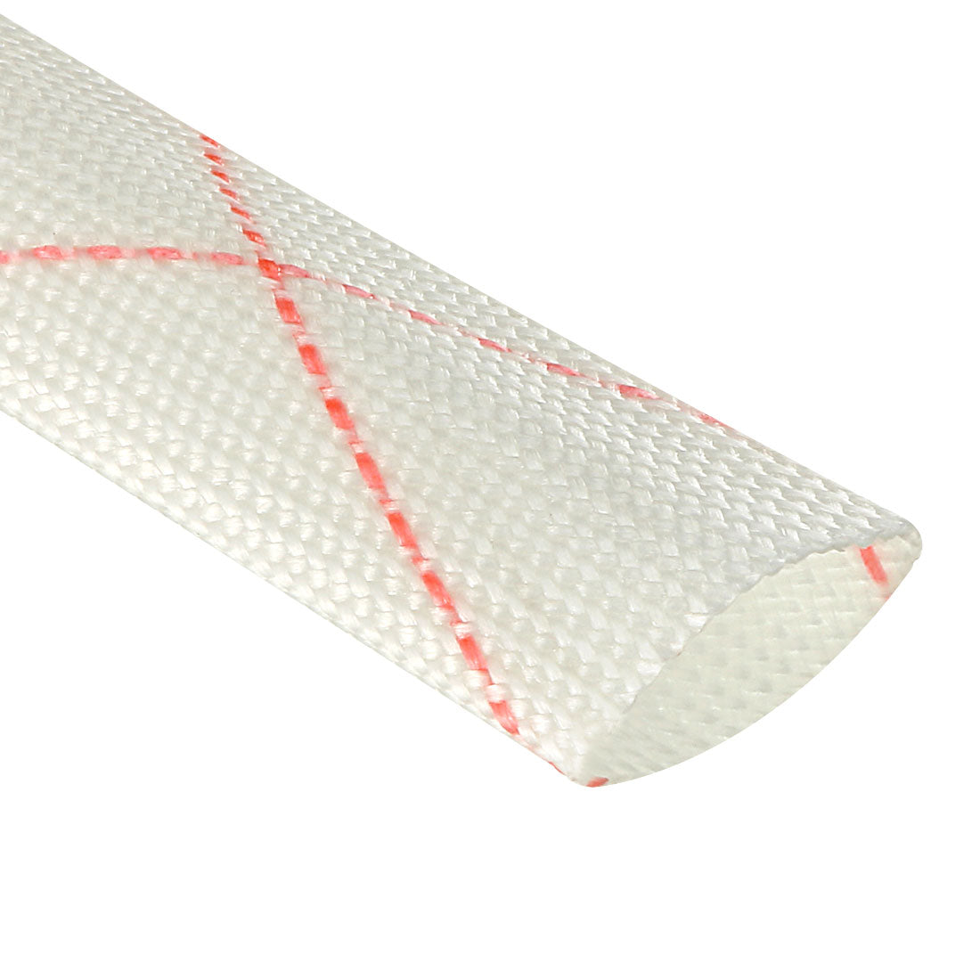 uxcell Uxcell Fiberglass Sleeve 18mm I.D. PVC Insulation Tubing 1500V Tube Adjustable Sleeving Pipe 125 Degree Centigrade Cable Wrap Wire 880mm 2.89ft White and Red