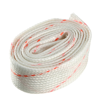 Harfington Uxcell Fiberglass Sleeve 10mm I.D. PVC Insulation Tubing 1500V Tube Adjustable Sleeving Pipe 125 Degree Centigrade Cable Wrap Wire 750mm 2.46ft White and Red