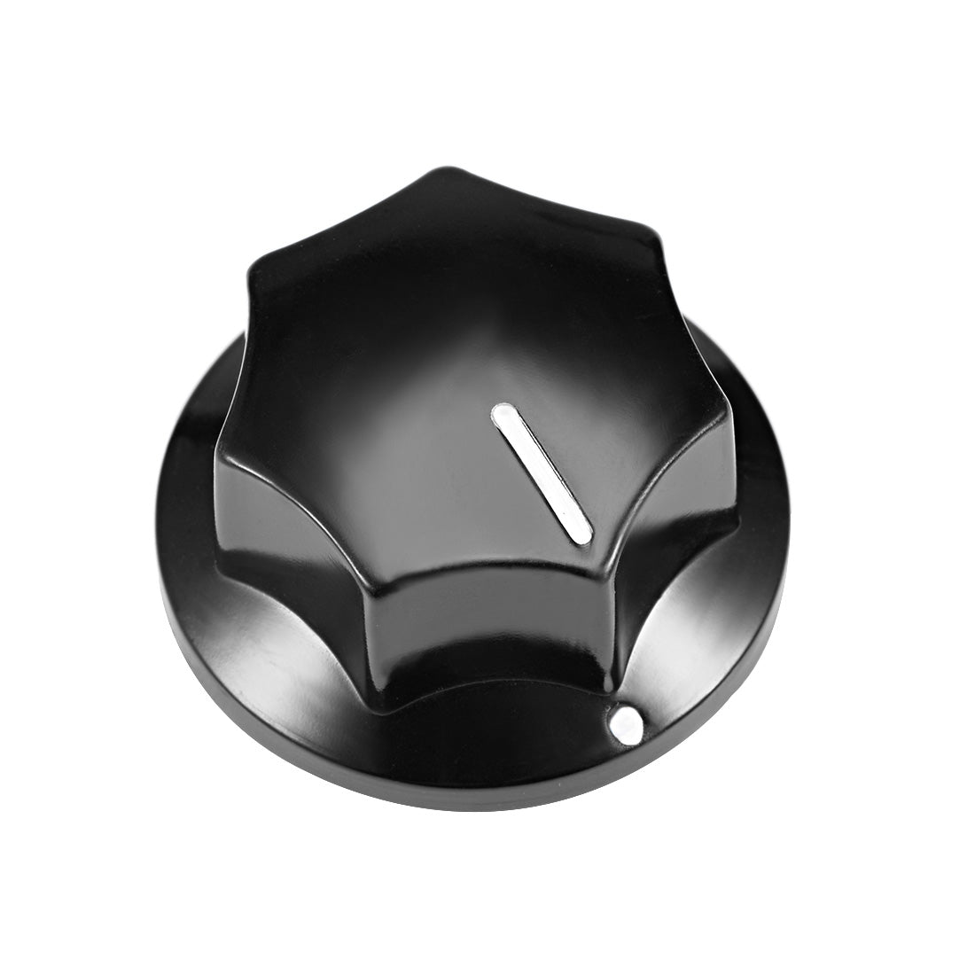 uxcell Uxcell 5Pcs 6mm Insert Shaft 33x17mm Plastic Potentiometer Rotary Knob Pots Black