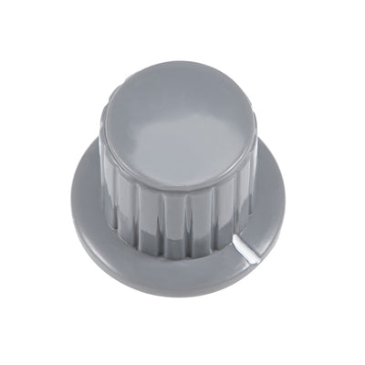 Harfington Uxcell 2Pcs 6mm Insert Shaft 25x19.5mm Plastic Potentiometer Rotary Knob Grey