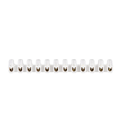 Harfington Uxcell Terminal Block , 5A 12 Position Dual Row Type U Wire Connector Screw Terminal Barrier Strip , Pack of 5