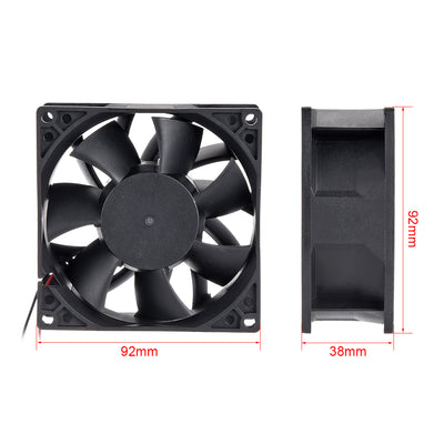 Harfington Uxcell SNOWFAN Authorized 92mm x 92mm x 38mm 48V Brushless DC Cooling Fan #0336