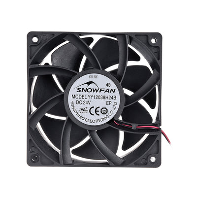 Harfington Uxcell SNOWFAN Authorized 120mm x 120mm x 38mm 24V Brushless DC Cooling Fan #0344