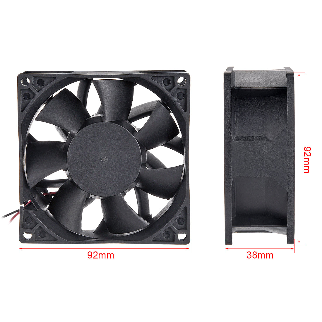 uxcell Uxcell SNOWFAN Authorized 92mm x 92mm x 38mm 48V Brushless DC Cooling Fan
