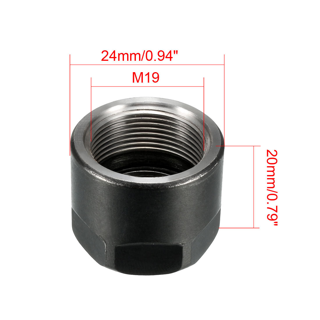 Uxcell Uxcell ER11 A Type Collet Clamping Hex Nuts for CNC Milling Chuck Holder Lathe