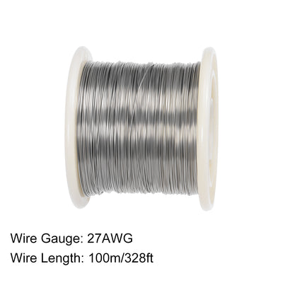 Uxcell 22 Gauge Resistance Wire Wrapping 98ft Nichrome - View #6