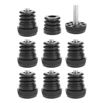 uxcell Uxcell Leveling Feet 1" 25mm OD Round Insert Furniture Adjustable Leveler 8 Sets