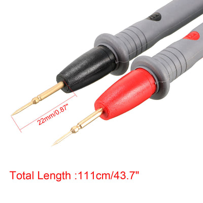 Harfington Uxcell Multimeter Test Leads Banana Plug with Copper Probe﻿ Alligator Clips 20A 4in1 Set