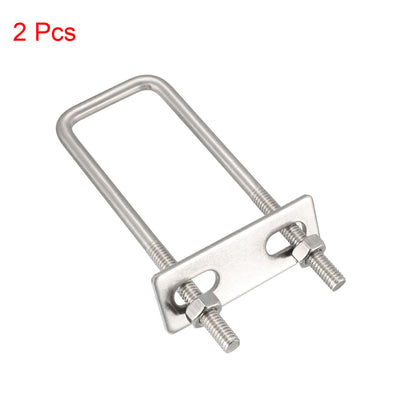 Harfington Uxcell U-Bolts 304 Stainless Steel with Nuts Frame Straps