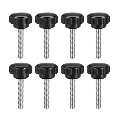 Harfington Uxcell M4 x 16mm Male Thread Knurled Clamping Knobs Grip Thumb Screw on Type 8 Pcs