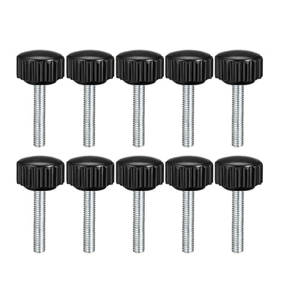 Harfington Uxcell M6 x 20mm Male Thread Knurled Clamping Knobs Grip Thumb Screw on Type 10 Pcs