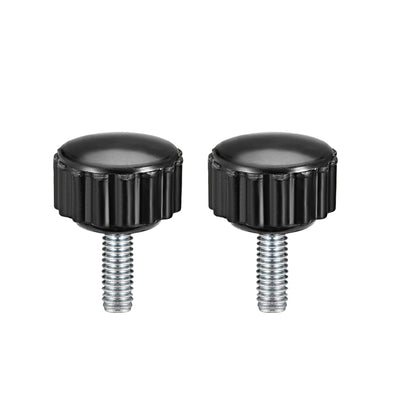 Harfington Uxcell M5 x 15mm Male Thread Knurled Clamping Knobs Grip Thumb Screw on Type 2 Pcs