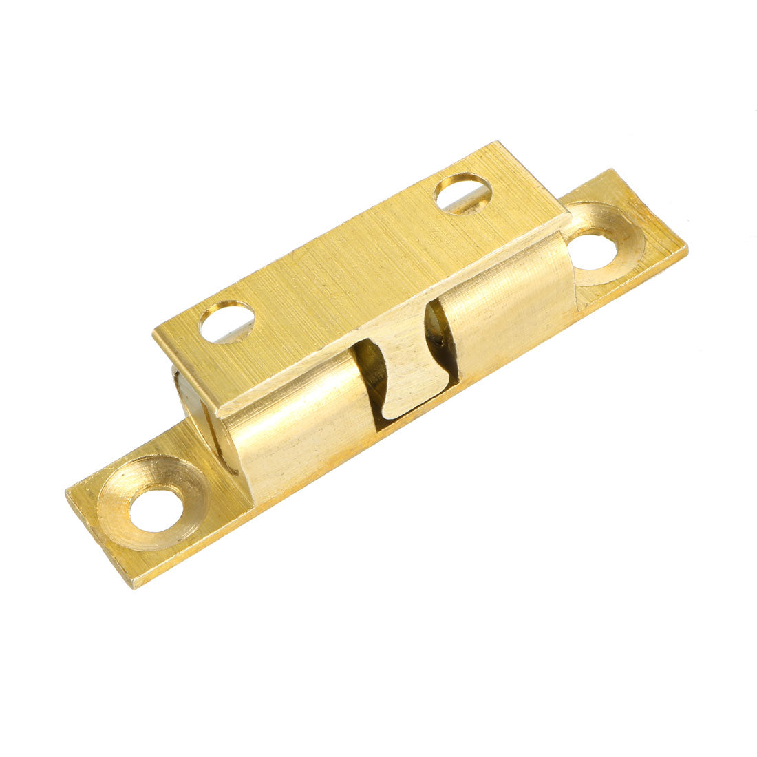 uxcell Uxcell Cabinet Door Closet Brass Double Ball Catch Tension Latch 50mm L Gold Tone