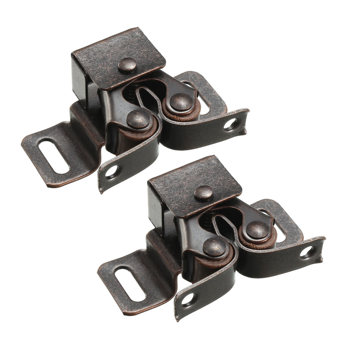 Uxcell Stainless Steel Double Ball Roller Catch Latch - 5 Pack, Silver Tone, For Cabinet, Wardrobe & Door (54mm)