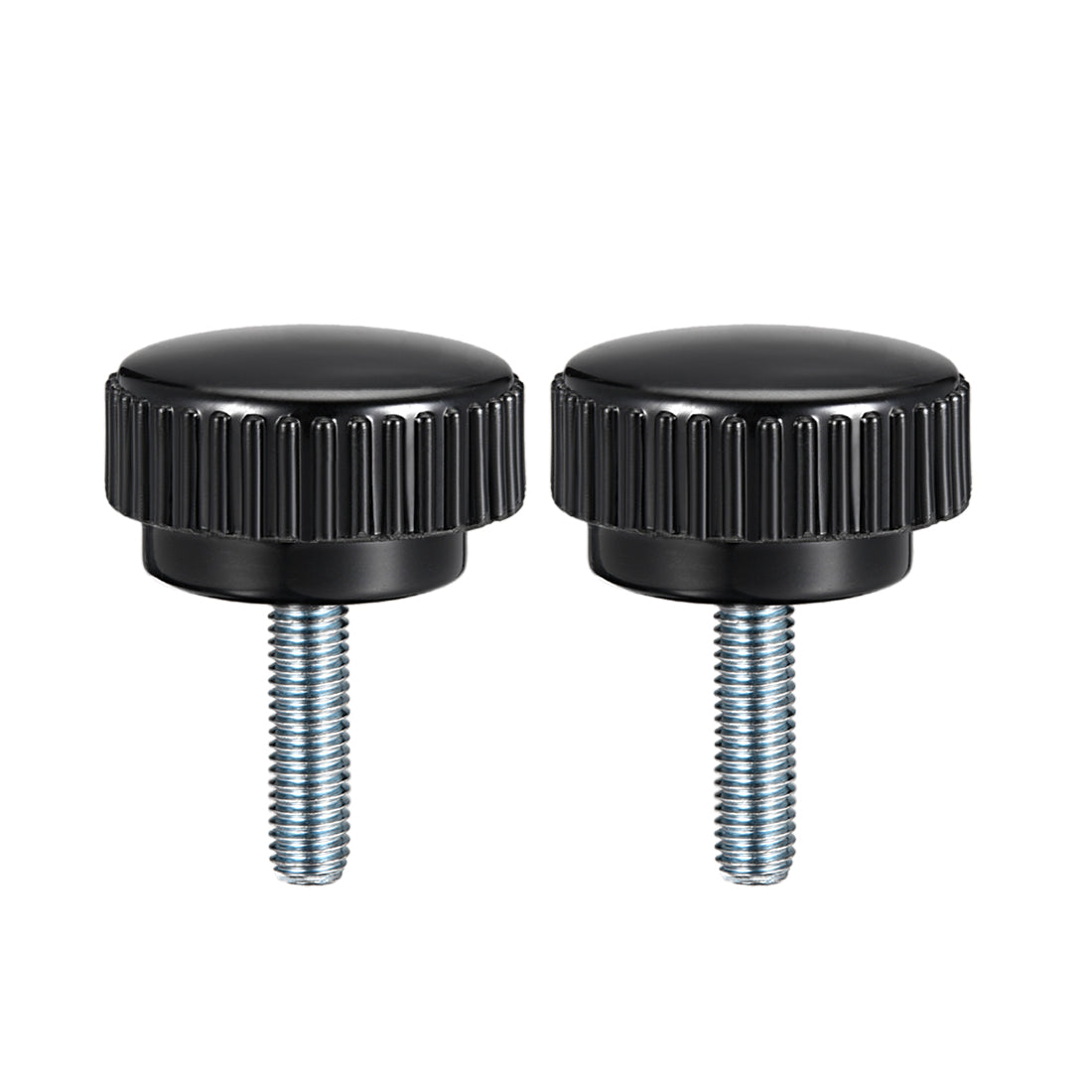 uxcell Uxcell M8 x 20mm Male Thread Knurled Clamping Knobs Grip Thumb Screw on Type  2 Pcs