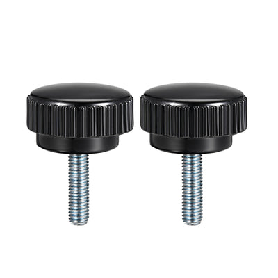 Harfington Uxcell M8 x 20mm Male Thread Knurled Clamping Knobs Grip Thumb Screw on Type  2 Pcs