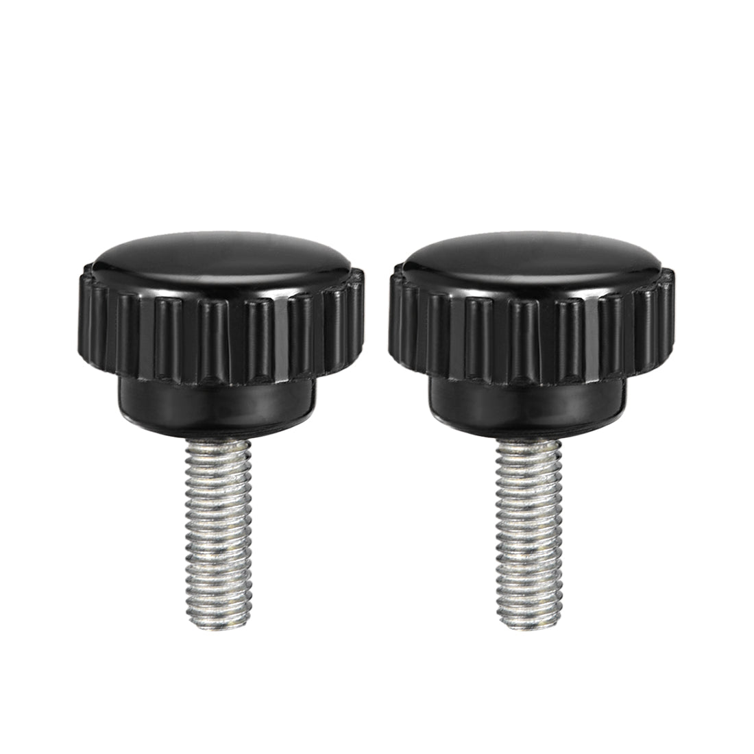 Uxcell Uxcell M5 x 15mm Male Thread Knurled Clamping Knobs Grip Thumb Screw on Type 2 Pcs
