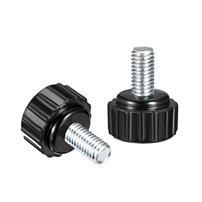 Harfington Uxcell M5 x 30mm Male Thread Knurled Clamping Knobs Grip Thumb Screw on Type  2 Pcs