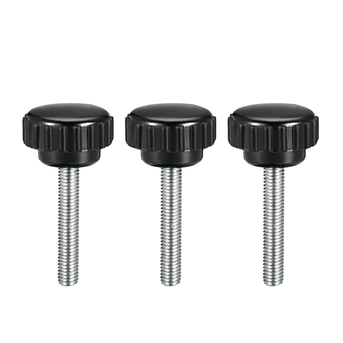 Uxcell Uxcell M5 x 30mm Male Thread Knurled Clamping Knobs Grip Thumb Screw on Type  3 Pcs