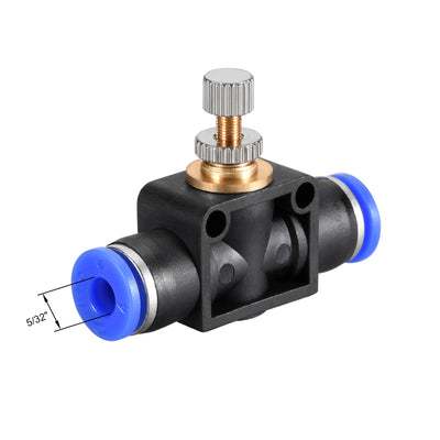 Harfington Uxcell 4mm ID Pneumatic Air Flow Control Valve,Flow In-Line,Speed Controller Valve