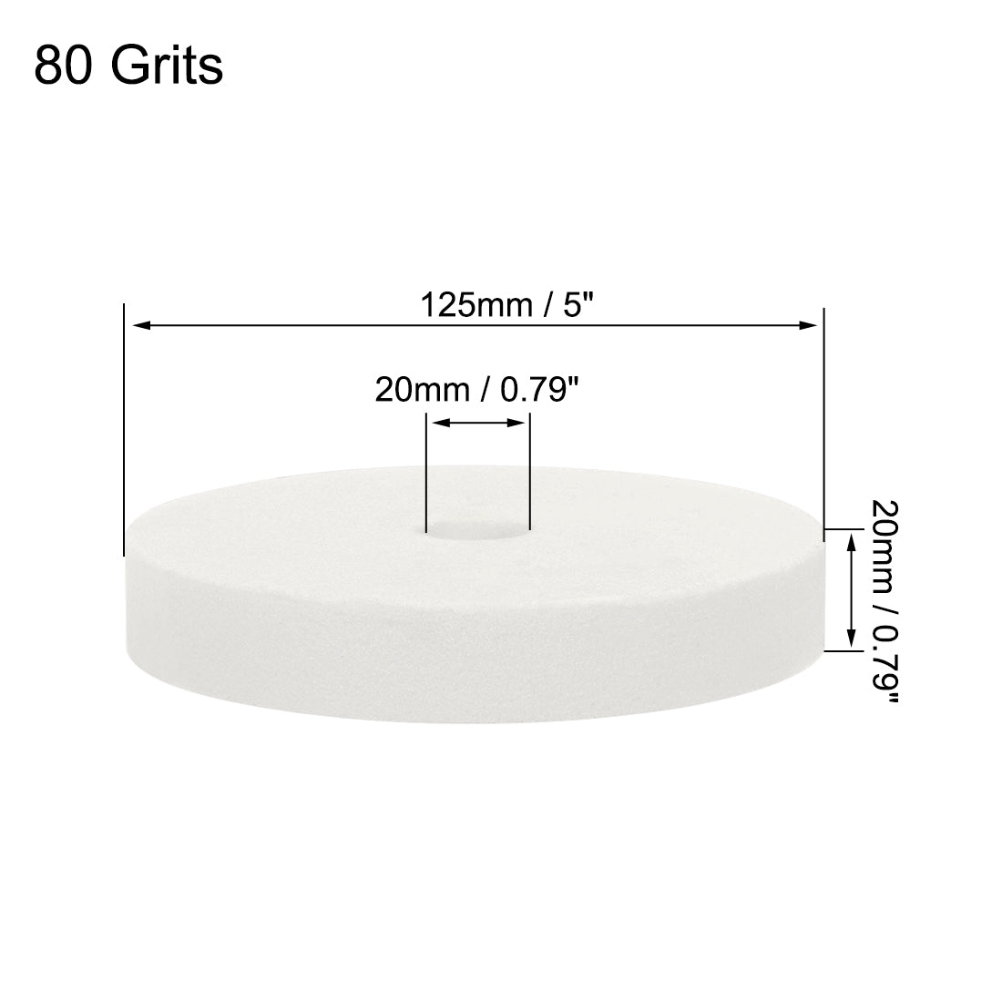 HARFINGTON Grinding Wheel 4 Inch 46 Grits Aluminum Oxide Cup