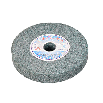 Harfington Uxcell 5-Inch Bench Grinding Wheels Green Silicon Carbide GC 60 Grits Surface Grinding Ceramic Tools
