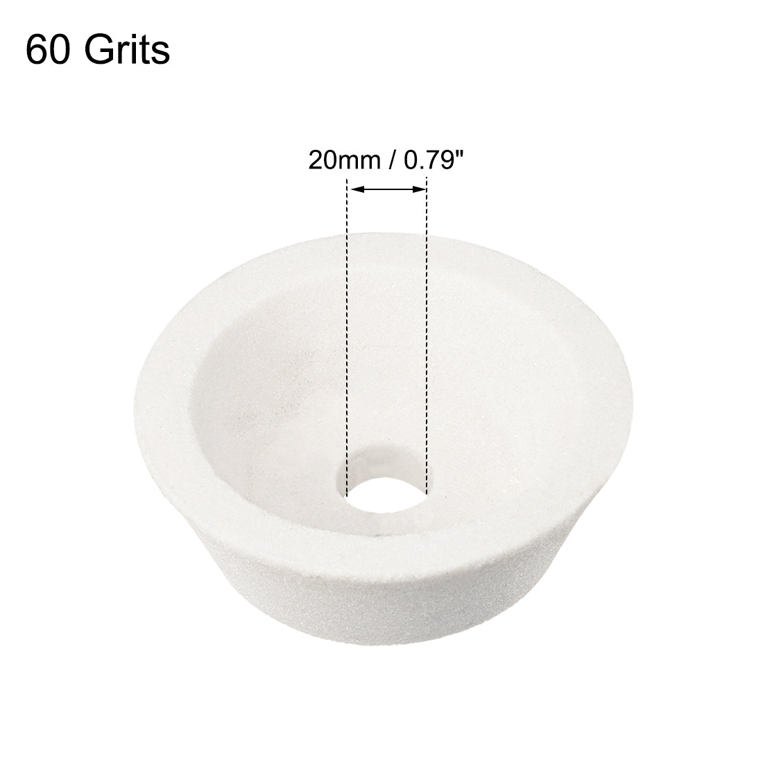 uxcell Uxcell 4-Inch Flaring Cup Grinding Wheel 60 Grits White Aluminum Oxide Wheel Surface Grinding Abrasive Wheel Ceramic Tool