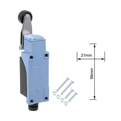Harfington Uxcell TZ-8104 Limit Switch Roller Lever Arm 1NC+1NO for CNC Mill Laser Plasma IP65 5pcs