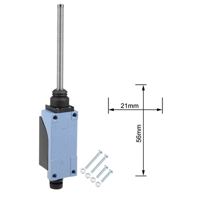 Harfington Uxcell TZ-8167 Limit Switch Flexible Coil Spring Rod 1NC+1NO for CNC Mill Laser Plasma IP65 2pcs