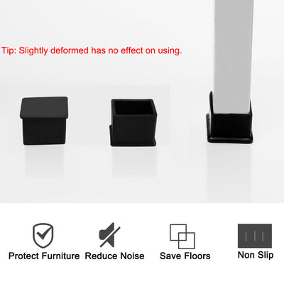 Harfington Uxcell PVC Table Sofa Cabinet Leg Cap End Tip Feet Cover Furniture Floor Protector 4pcs Reduce Noise Prevent Scratch