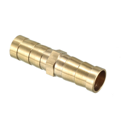 Harfington Uxcell 10mm Brass Barb Hose Fitting Straight Connector Coupler