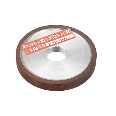 Harfington Uxcell 3.15-Inch Diamond Grinding Wheels Resin Bonded Flat Abrasive Wheel for Carbide Metal 150 Grits 75%