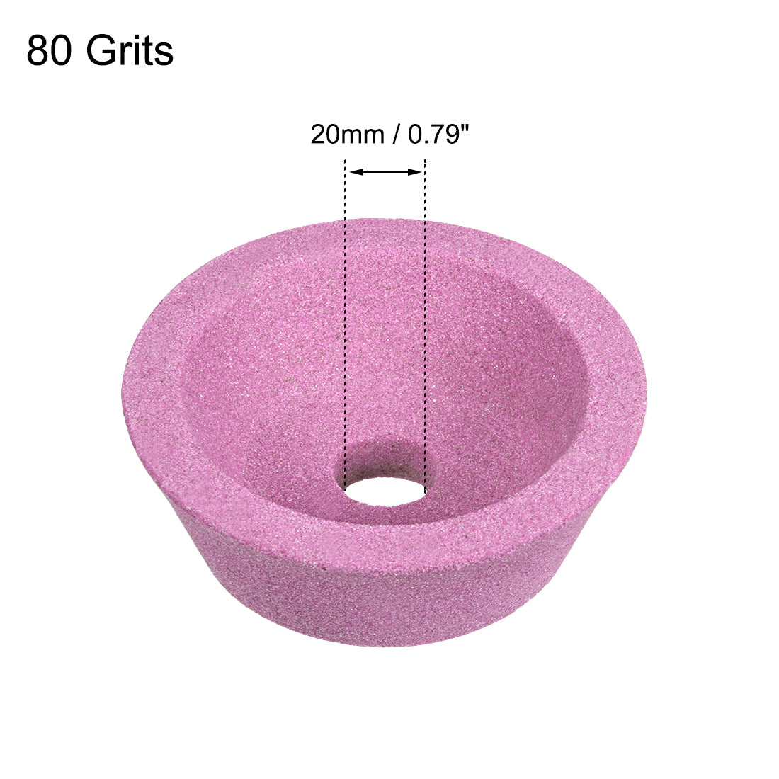 uxcell Uxcell 4-Inch Flaring Cup Grinding Wheel 80 Grits Pink Aluminum Oxide PA Surface Grinding Ceramic Tools