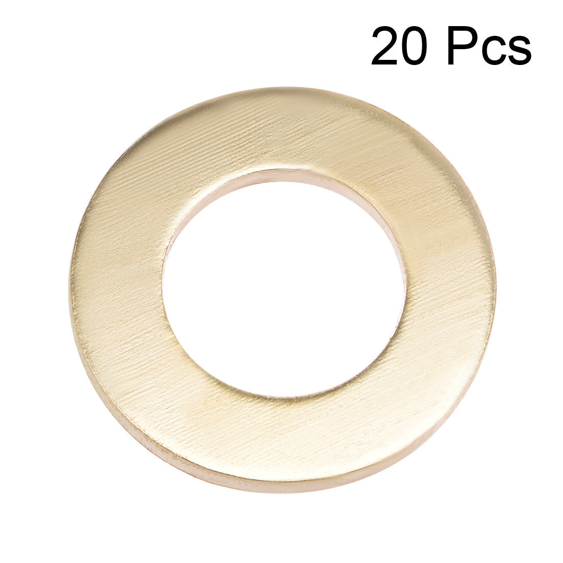 uxcell Uxcell 20Pcs 20.5mm x 36mm x 3mm Copper Flat Washer for Screw Bolt