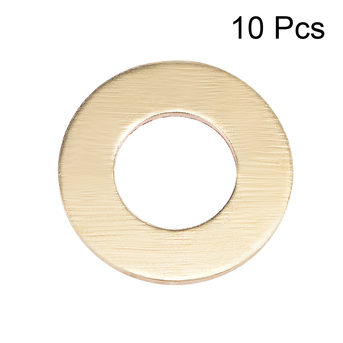 uxcell Uxcell 10Pcs 10.5mm x 20mm x 1.5mm Copper Flat Washer for Screw Bolt