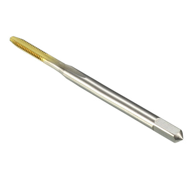 Harfington Uxcell Metric Machine Tap HSS Ti-coated Straight Flutes Thread Tapping DIY Tool