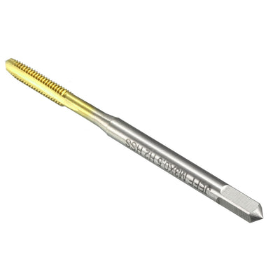 Harfington Uxcell Metric Machine Tap HSS Ti-coated Straight Flutes Thread Tapping DIY Tool