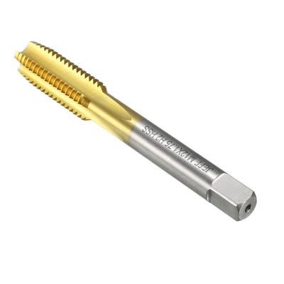 Harfington Uxcell Metric Tap M12 x 1.75 H2 Right Hand Thread Plug Ti-coated for Threading Tapping