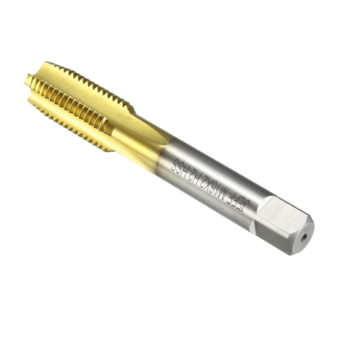 uxcell Uxcell Metric Tap M16 x 2 H2 Right Hand Thread Plug Ti-coated for Threading Tapping