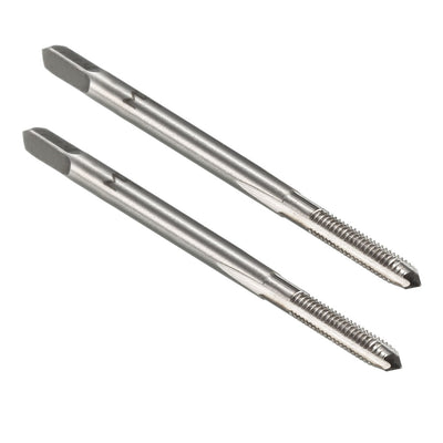 Harfington Uxcell Metric Machine Taps Straight Flutes Thread Tapping Tool 2pcs