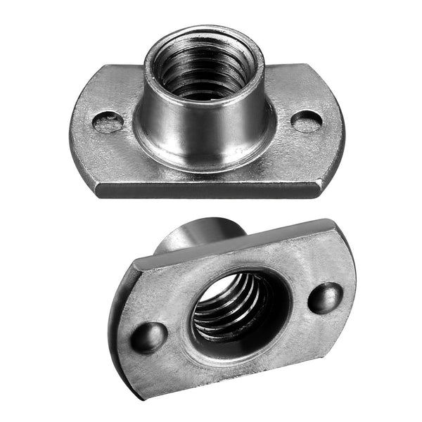 Uxcell M8 Square UNC Weld Nuts – Carbon Steel Gray, 100-Pack, 13mm X 13mm X 7mm For Pipe Furniture And Vehicle Applications