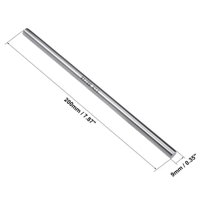 Harfington Uxcell Round Rod 200mm Length HSS Lathe Bar Stock DIY Craft Tool 2 Pcs