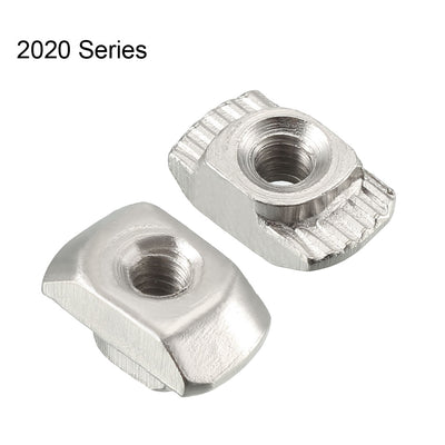 Harfington Uxcell Sliding T Slot Nuts, M4 Thread for 2020 Series Aluminum Extrusion Profile 50pcs