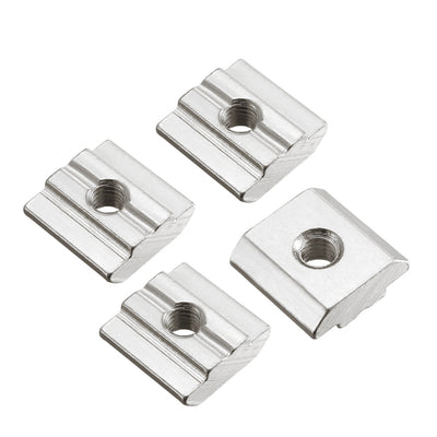 Harfington Uxcell Slide in T-Nut, M6 Threaded for 3030 Series Aluminum Extrusions Profile 4pcs