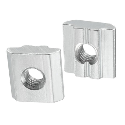 Harfington Uxcell Slide in T-Nut, M8 Threaded for 3030 Series Aluminum Extrusions Profile 5pcs
