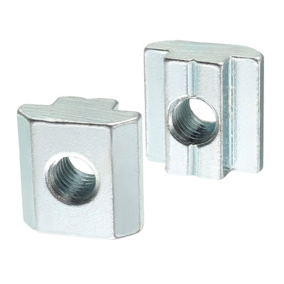 Harfington Uxcell Slide in T-Nut, M8 Threaded for 4545 Series Aluminum Extrusions Profile 12pcs