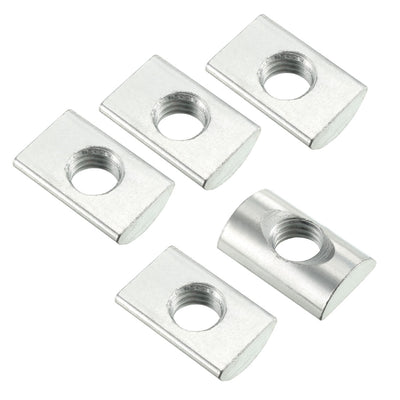 Harfington Uxcell M8 Half Round Roll-in Nut for 4040 Series Aluminum Extrusions Profile 5pcs