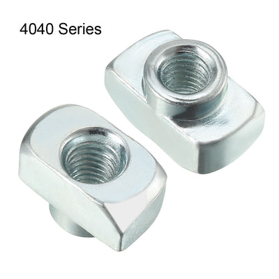 Harfington Uxcell Sliding T Slot Nuts,  Female Thread for 4040 Series Aluminum Extrusion Profile 10 Pcs
