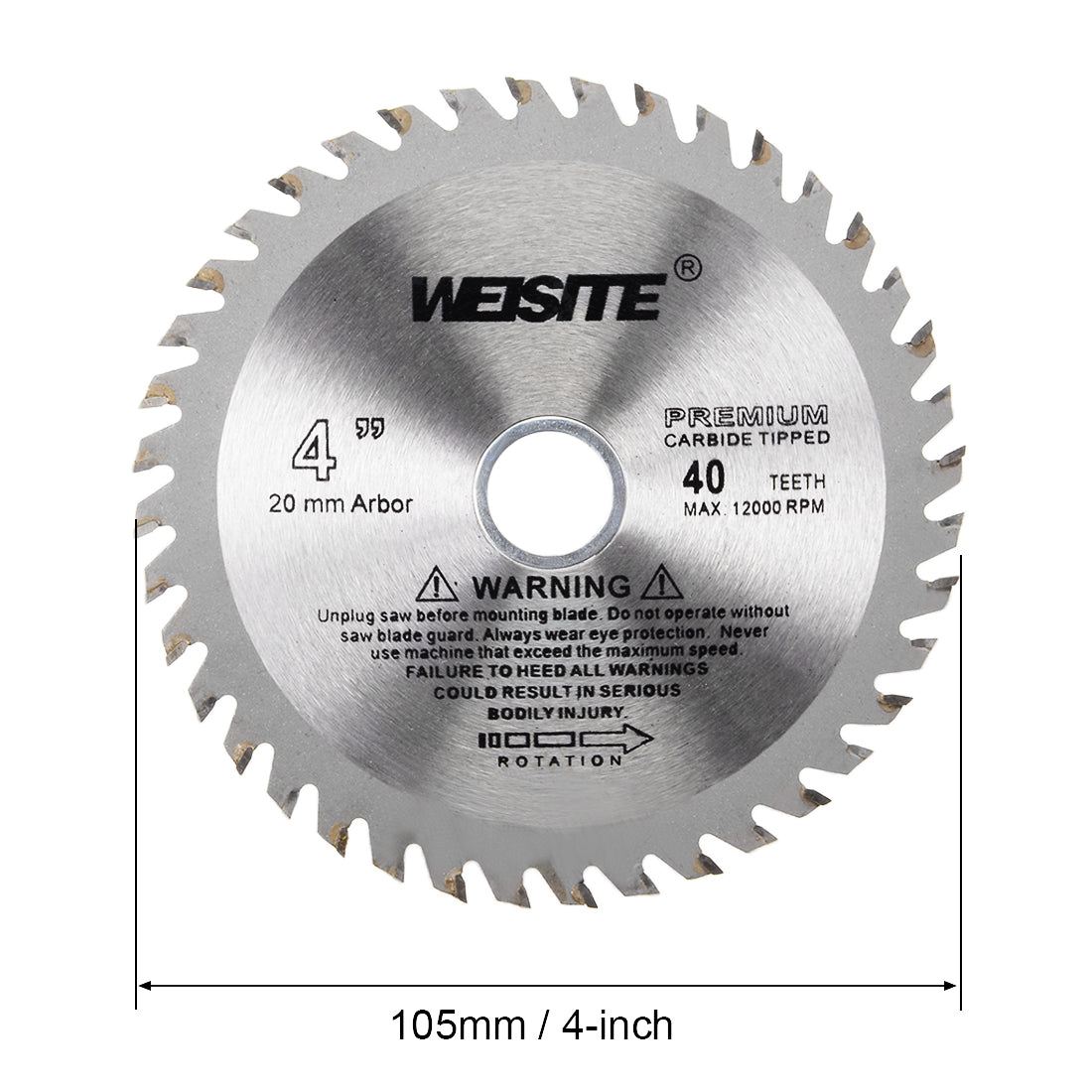 Uxcell Circular Saw Blade, Carbide Tipped Slitting Saw Harfington